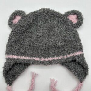 Woman Alpaca Bear Ears Beanie